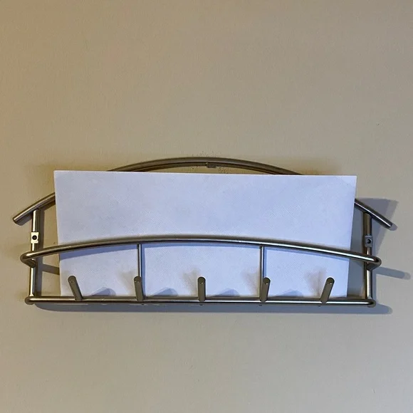 Modern Silver Wall Rack - Picture 10 of 10